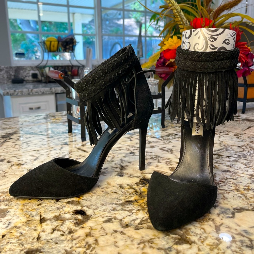 Steve Madden heels with tassels